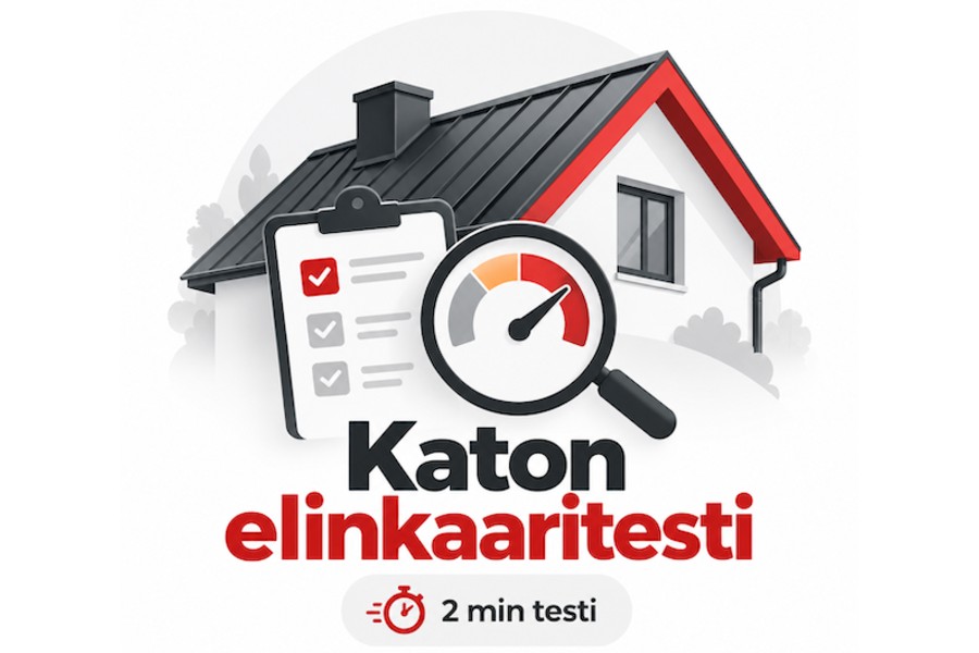 Katon elinkaaritesti – selvitä katon kunto 2 minuutin testillä